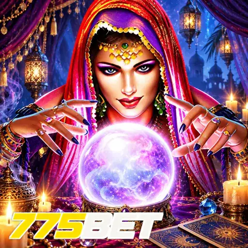 775BET — ilustração de uma adivinha com bola de cristal