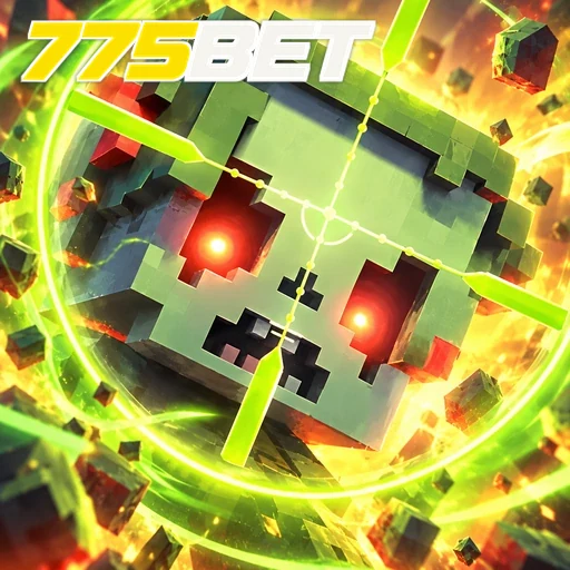 775BET — ilustração de um cubo verde em estilo pixel art