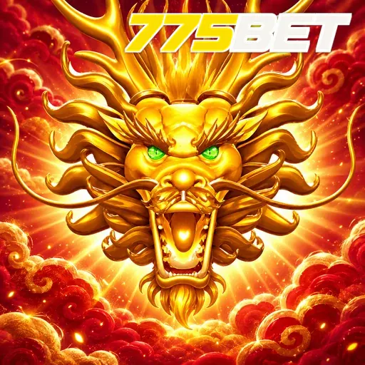 775BET — ilustração de um dragão dourado