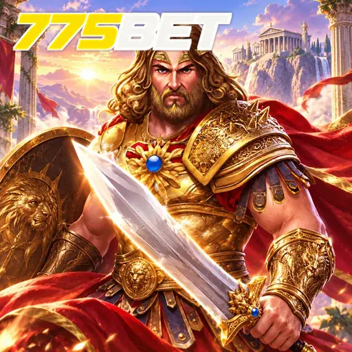 775BET — ilustração de um guerreiro com espada