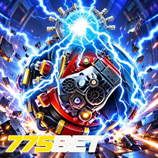 775BET — ilustração de um núcleo de energia azul