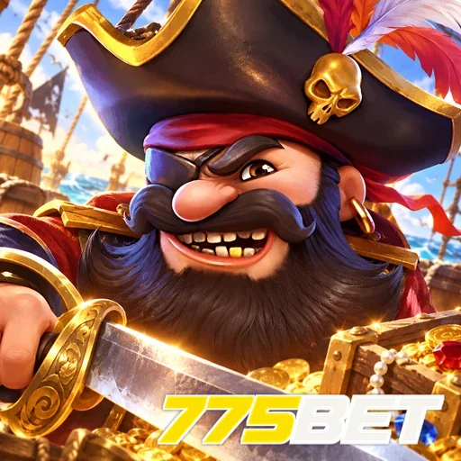 775BET — ilustração de um rei pirata com espada