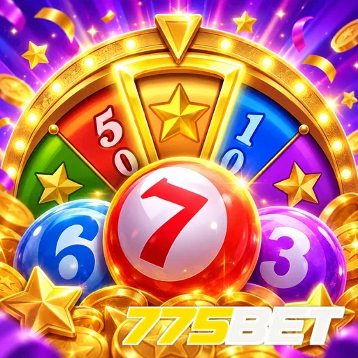 775BET — ilustração de uma roleta colorida